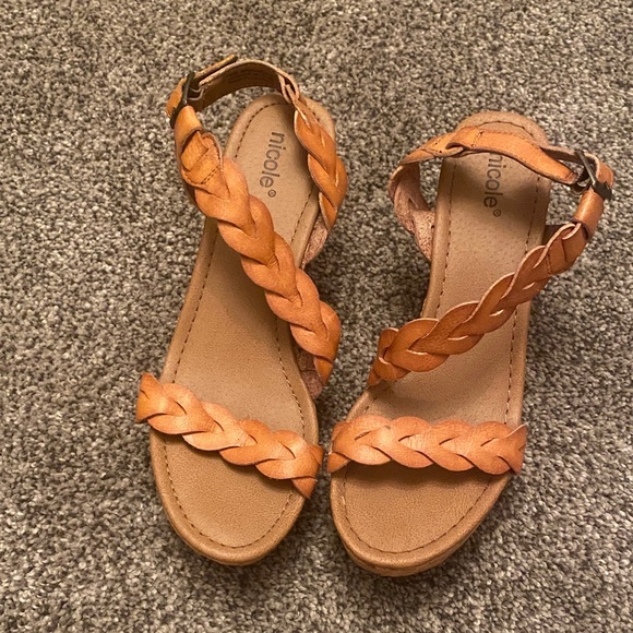 Nicole Shoes - Nicole Women's Brown Braided Sandals